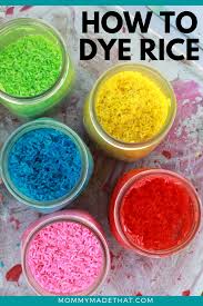 Diy Rainbow Rice Sensory Bins Rainbow Rice Colored Rice Sensory Bins