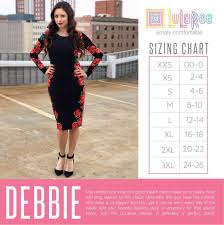 lularoe debbie dress sizing in 2019 dresses peplum dress