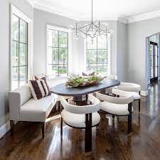 This dining table and benches set will create an appearance of space which is advisable if you have a comparatively small dining space. Curved Dining Bench Design Ideas