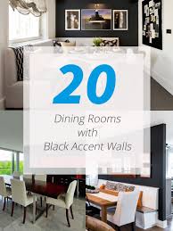 Make accent furniture a highlight in your home with living room furniture from ashley furnish your living room with coffee tables, accent furniture, fireplaces, and more. 20 Beautiful Dining Rooms With Black Accent Walls Home Design Lover