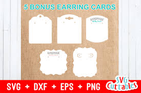 Get customizable earring cards or make your own from scratch! Cricut Earring Card Svg