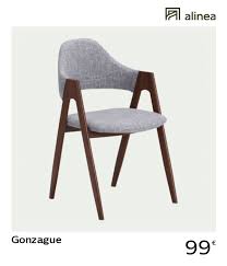 Chaise En Tissu Gris Clair Pietement Metal Effet Bois Gonzague Chaise Chaise Tissu Tissu Gris Chaise