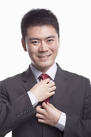 Kravat Ince çizgili Resmi Gülümseyen Fotoğraf Arka plan Ve Ücretsiz  İndirmek İçin Resim