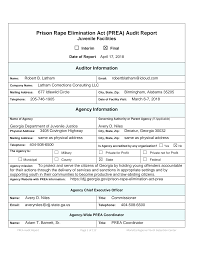 Prison Rape Elimination Act (PREA) Audit Report