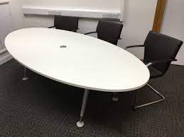 Bizchair.com offers free shipping on most products. 2400x1200mm White Oval Meeting Table Ce Recycled Business Furniture Tables Boardroom