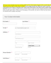 New hope dog rescue reserves the right to refuse any application. Puppy Adoption Application Form Template Jotform
