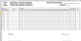 Maybe you would like to learn more about one of these? Contoh Absensi Daftar Hadir Siswa Excel Sedikit Berbagi