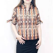 Model batik kerja wanita modern. Jual Jh25 Baju Batik Wanita Lengan Pendek Untuk Atasan Kerja Kantor Bahan Katun Strecth Terbaru Juni 2021 Blibli