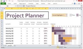 free gantt chart excel template