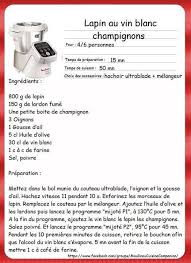 Lapin Au Vin Blanc Et Champignons Recette Lapin Recette Recette Companion Moulinex