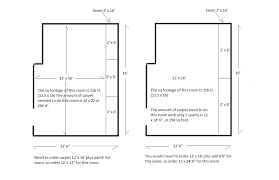 Carpet Measuring How Much Extra Carpet Is Needed To Do The