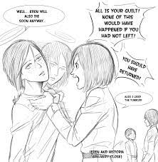 Eren And Historia Have A Beautiful Relationship Mikasas Mad Lmao Attack On Titan Anime Attack On Titan Attack On Titan Art Eren historia e ymir en el cielo de nuevo mundo by mselena on deviantart. attack on titan anime