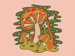 Forest Of Mushrooms By Meghan Wallace On Dribbble Hippie Painting 60s Art Art Here you can explore hq aesthetic transparent illustrations, icons and clipart with filter setting like size, type, color etc. hippie painting 60s art