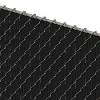 Chain link fence lot with gate with privacy slats. 1