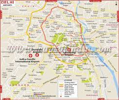 Flyers travelling to delhi airport must take in account an extra 10 to 15 minutes of travel to avoid the unwanted situation of missing flights! New Delhi Airport Map