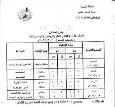 تفاصيل امتحانات الصف الأول الإعدادي. Ø¬Ø¯ÙˆÙ„ Ø§Ù…ØªØ­Ø§Ù†Ø§Øª Ø§Ù„ØµÙ Ø§Ù„Ø£ÙˆÙ„ Ø§Ù„Ø§Ø¹Ø¯Ø§Ø¯ÙŠ Ø§Ù„ØªØ±Ù… Ø§Ù„Ø£ÙˆÙ„ 2021 Ù…Ù„Ø²Ù…ØªÙŠ