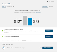 Pg E Bill Comparison By Month Or Year