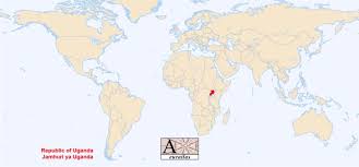 Uganda location in world map. World Atlas The Sovereign States Of The World Uganda Uganda