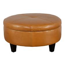 Ethan allen's custom leather ottomans and benches are available in a variety of durable leather options. Medium Round Ottoman W Storage Casalife Toronto Kitchener