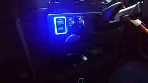 I installed the cllena usb dual power port in an empty slot just under the front dash. Mit Toyota C Hr 2017 2018 Oem Led Dual Usb Port 2 1a Adapter Power Phone Charger Ebay
