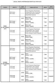 Kongsikan kepada setiausaha peperiksaan guru kelas peperiksaan. Jadual Peperiksaan Upsr 2018 Sekolah Kebangsaan St Mary