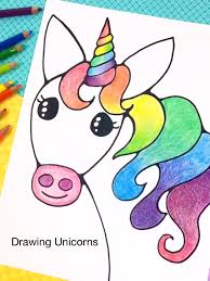 Unicorn Drawing With Rainbow Colors 2020 Sanat Dersleri Kolay Cizimler Cizim Egitimleri