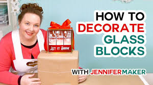 Decorative glass bricks walls and single glass blocks. How To Decorate Glass Blocks With Lights And Vinyl With Your Cricut Youtube