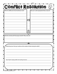 Conflict Resolution Graphic Organizer Conflict Resolution Worksheet Conflict Resolution Anger Worksheets