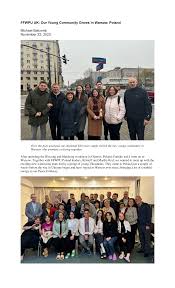 FFWPU UK: Our Young Community Grows In Warsaw, Poland
