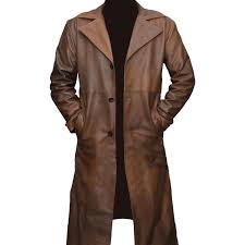 Batman Vs Superman Jackets Leather Trench Coat Long Leather Coat Brown Leather Coat