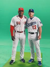Puig ended up sitting out the entire 2020 campaign after the contract he agreed to with the braves in late july fell through following his positive. Yasiel Puig On Twitter I Ran Into A Familiar Face On The Set Of Mlbnetwork This Week Good To See You Maxmuncy Reds Dodgers Baseball Mlb Which Jersey You Like Better Comment