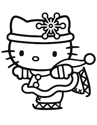 Funny hello kitty coloring page. Free Printable Hello Kitty Coloring Pages For Kids