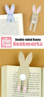 This easter silhouette craft comes with a free printable template and it will look wonderful as an diy easter decoration. Printable Bunny Bookmark The Craft Train
