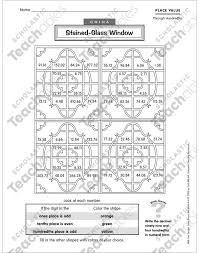 Get the directions for creating a beautiful stained glass window kids activity from what do we do all day! China Stained Glass Window Place Value Printable Skills Sheets