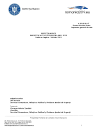 Centrul teritorial de calcul electronic s.a. Raport De Activitate Al Inspectiei Muncii Pentru Anul 2018 Pdf