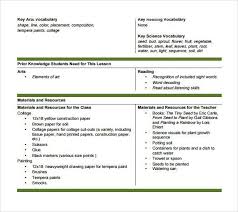 Integrated Lesson Plan Template Awesome Sample Art Lesson Plan 8 Pdf Word Format In 2020 Lesson Plan Templates Art Integration Lesson Plans Art Lesson Plans
