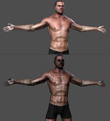 Lowpoly Muscled Graphicvizion 3d Model Topology Model