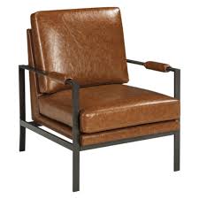 Peacemaker Accent Chair Brown Signature Design By Ashley In 2020 Brown Accent Chair Leather Accent Chair Accent Chairs
