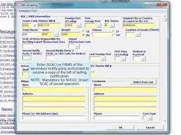 Filing Ocean Ams Manifest In Smartborder Youtube