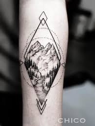 Landscapetattoo Inkatattoolyon Lyon Chico Graphictattoo Dottattoo Blackworkers Shop Ink A Tattoo Lyon 5 R Tattoos Forearm Tattoos Geometric Tattoo
