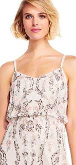 Adrianna Papell Floral Beaded Blouson Cocktail Dress Casual Cocktail Dress Dresses Cocktail Dress