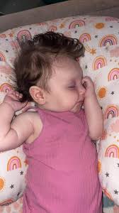 This is my sweet Ellie girl, she is usually such a sweet happy baby. She  just turned 3 months and has started to cry every time she is put down and  it's