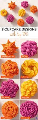 8 Cupcake Design Ideas With Wilton Tip 105 Who Knew That One Decorating Tip Could Offer You So M Decoration Gateau Decorations De Gateaux Conseils De Cuisson