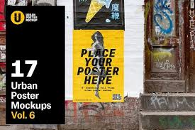 Urban Poster Mock Up Vol 6 By Urban Poster Mockup On Creativemarket Poster Mockup Business Illustration Mocking