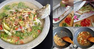 Semasa mengukus, buangkan air ikan. Rupanya Masak Ikan Siakap Stim Nak Sedap Kena Ada Bawang Putih Goreng Ikuti Rahsia Resipi Ni Tular Hingga 48k Share Keluarga