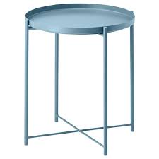 Gladom Table Plateau Bleu 45x53 Cm Ikea Ikea Finds Ikea Side Table Ikea Decor