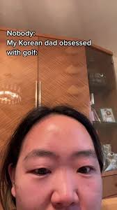 Yes, my dad is swinging a full ass driver in the living room… #golf #korean  #golfdad #koreandadsbelike #asian #fyp #newjersey #golfseason