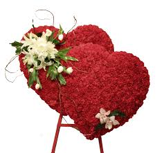 Funeral Double Heart In Beverly Hills Ca My Beverly Hills Florist