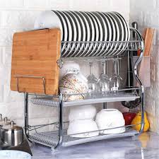 3 Tier Dish Drainer Rack With Drip Tray