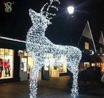 white christmas deer